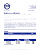 Revision to Emergency Bunker Adjustment Factor (EBAF)
