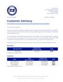 Revision to Emergency Bunker Adjustment Factor (EBAF)